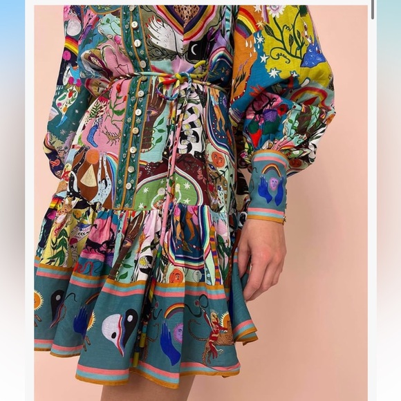 NWT - Colorful Patterned Women's Dress - Size Small - Picture 3 of 9